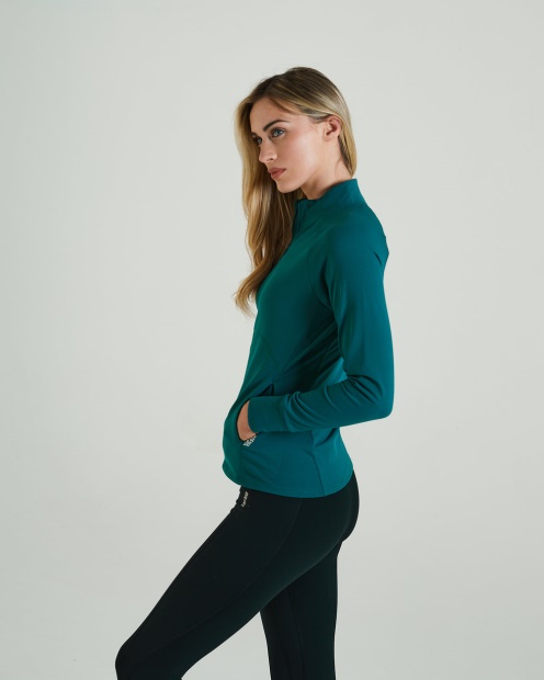 Diesel UK Empower Zipper Teal Green Green