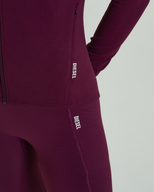 Diesel UK Candid Hood Zipper Grape Purple