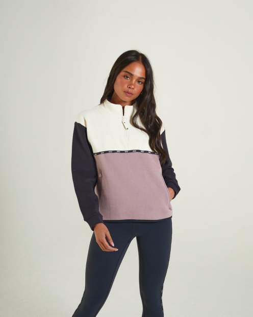 Marta Half Zip Multi Diesel UK Pink