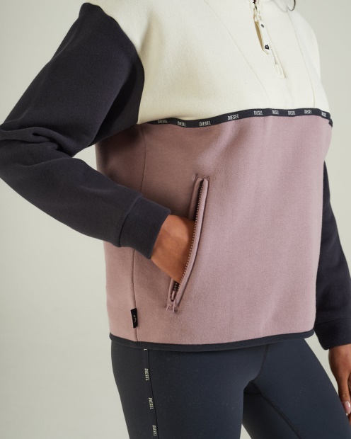 Marta Half Zip Multi Diesel UK Pink