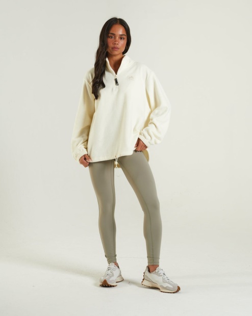 Harley Fleece Half Zip Cream Diesel UK Ivory