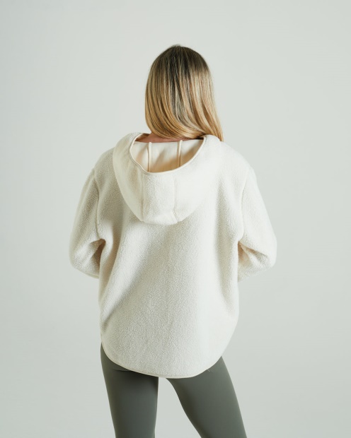 Bora Fleece Hood Golden Ivory Diesel UK Ivory