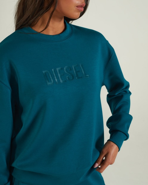 Green Rue Sweater Teal Green Diesel UK