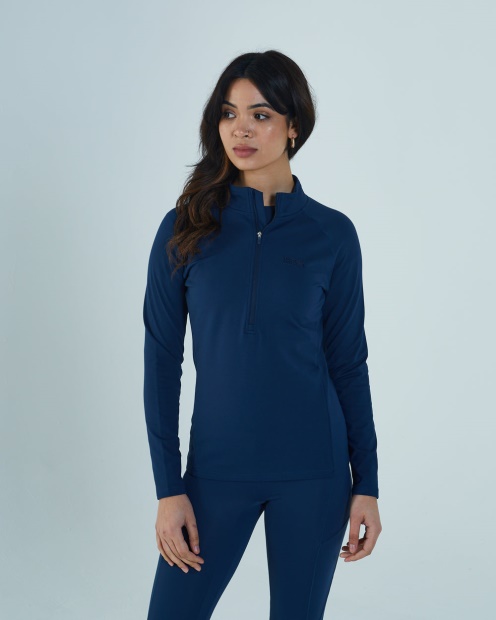 Diesel UK Thea Half Zipper Peacock Navy