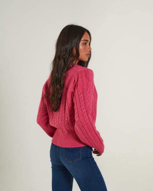 Pink Abra Cardigan Flirty Fuchsia Diesel UK
