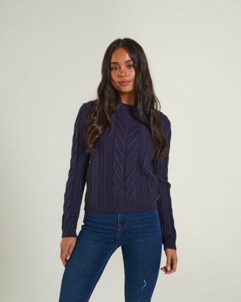 Isabeau Knit Navy Blue Diesel UK