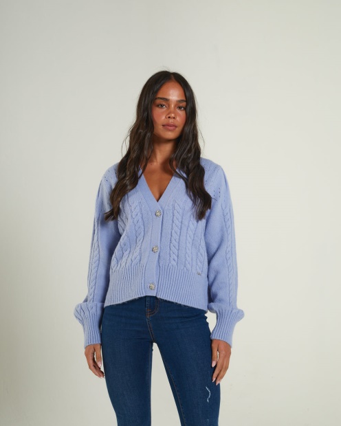 Abra Cardigan Dusky Diesel UK Blue