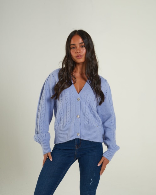 Abra Cardigan Dusky Diesel UK Blue