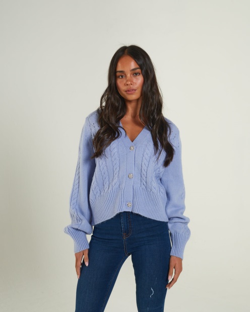 Abra Cardigan Dusky Diesel UK Blue