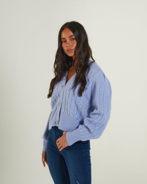 Abra Cardigan Dusky Diesel UK Blue