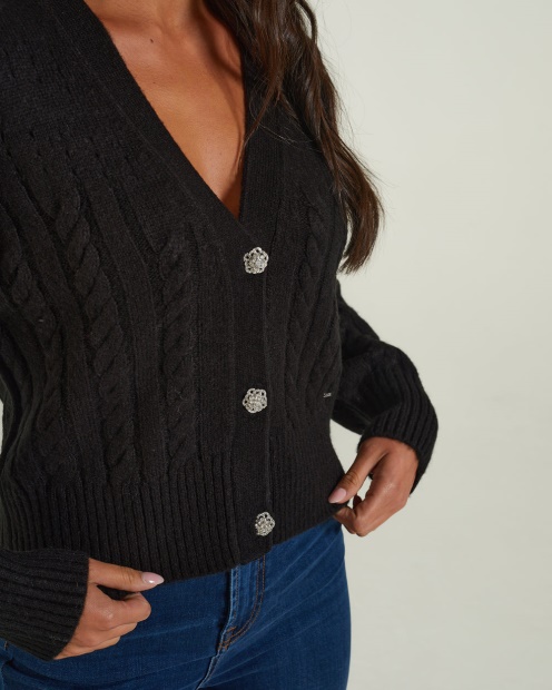 Diesel UK Abra Cardigan Black