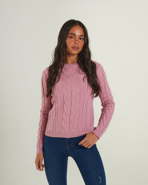 Isabeau Knit Polignac Pink Diesel UK