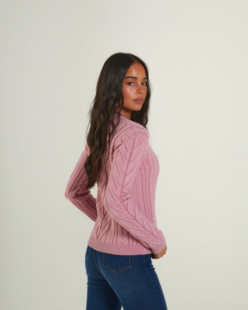 Isabeau Knit Polignac Pink Diesel UK
