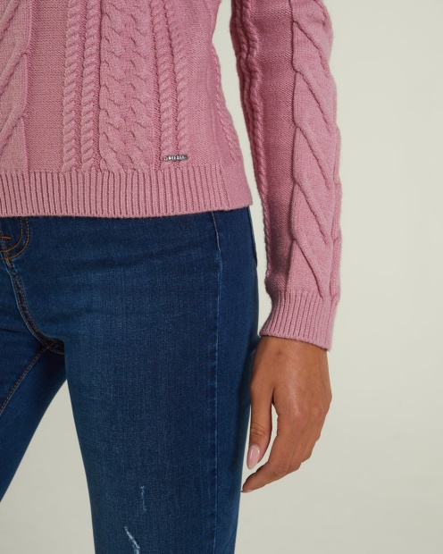 Isabeau Knit Polignac Pink Diesel UK