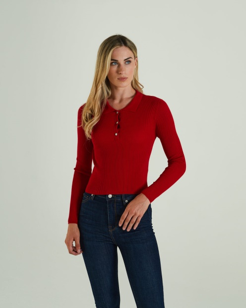 Red Roslyn Knit Tango Red Diesel UK