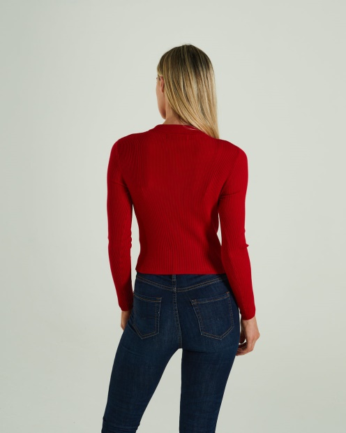 Red Roslyn Knit Tango Red Diesel UK