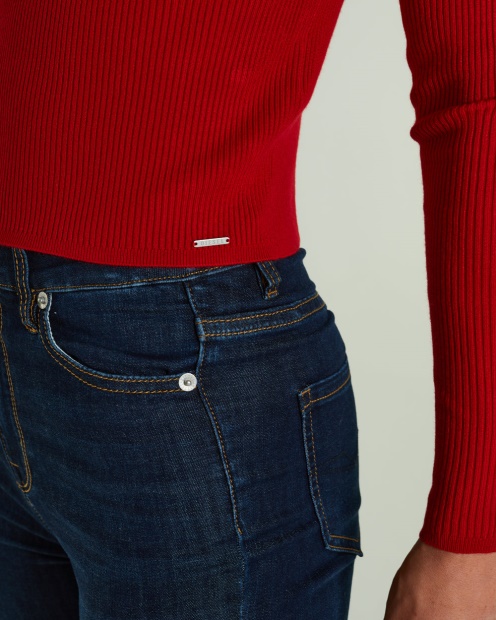 Red Roslyn Knit Tango Red Diesel UK