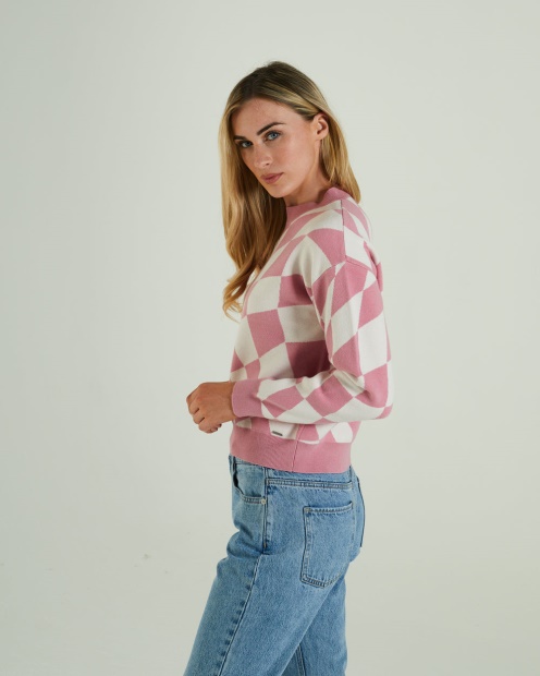 Salma Knit Polignac Pink Diesel UK