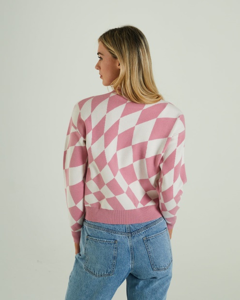 Salma Knit Polignac Pink Diesel UK