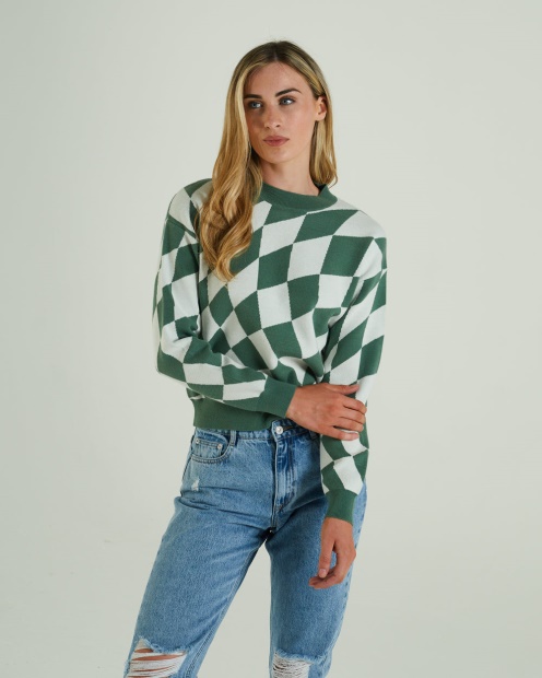 Green Diesel UK Salma Knit Green Ivy