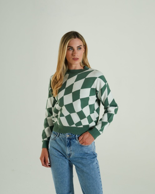 Green Diesel UK Salma Knit Green Ivy