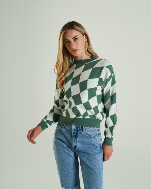 Green Diesel UK Salma Knit Green Ivy