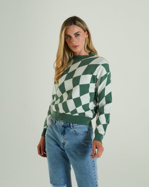 Green Diesel UK Salma Knit Green Ivy