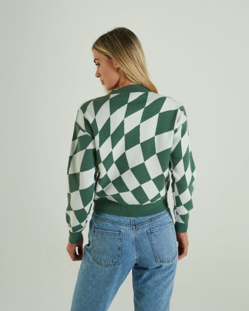 Green Diesel UK Salma Knit Green Ivy