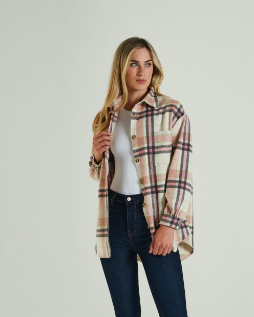 Sue Shirt Polignac Pink Check Diesel UK