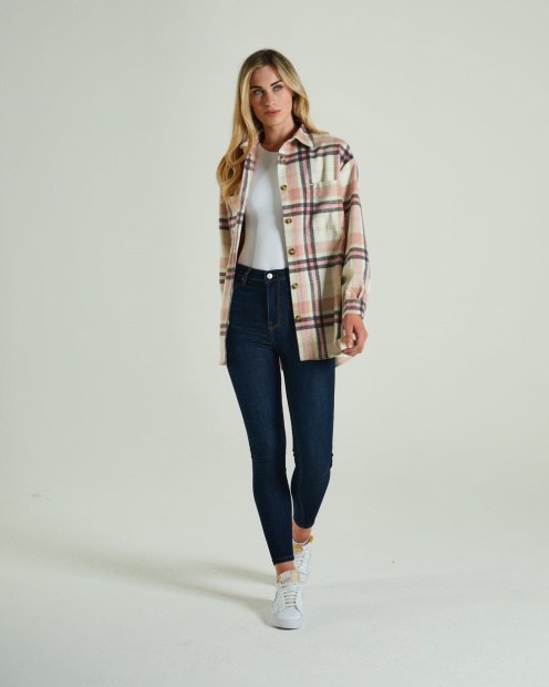 Sue Shirt Polignac Pink Check Diesel UK