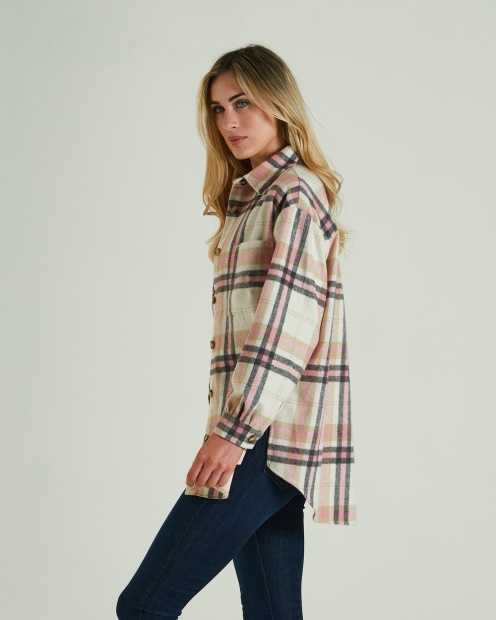Sue Shirt Polignac Pink Check Diesel UK