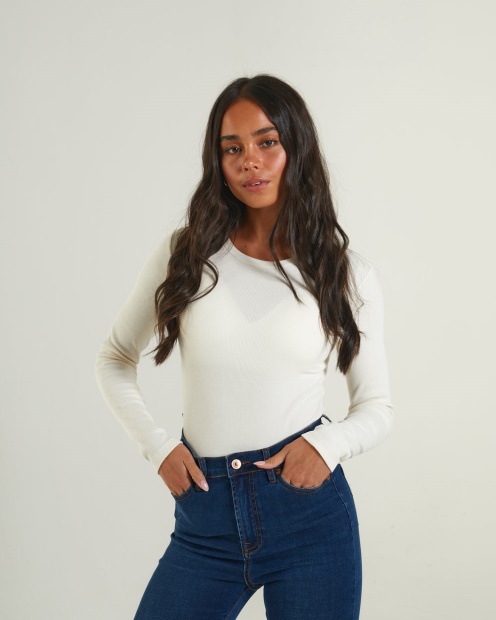 Ivory Diesel UK Lorelei Bodysuit Cream