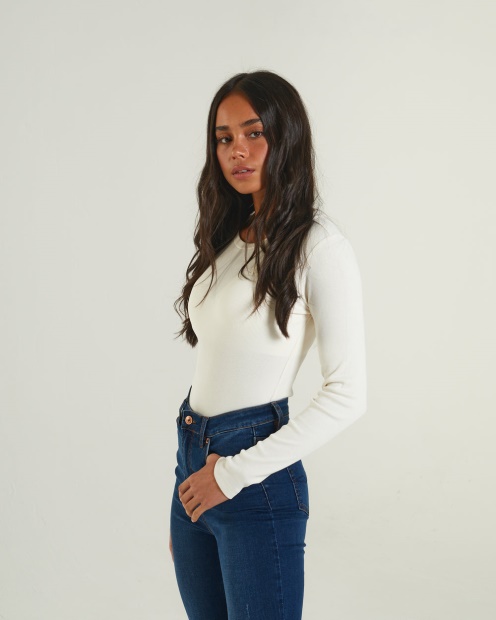 Ivory Diesel UK Lorelei Bodysuit Cream