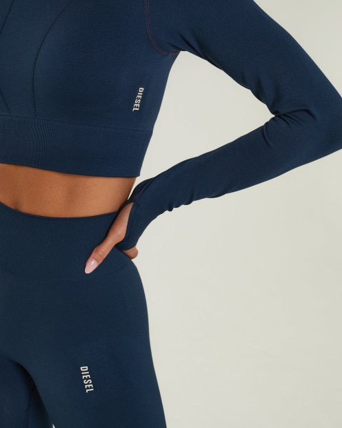 Diesel UK Harmony Ls Top Blue Navy