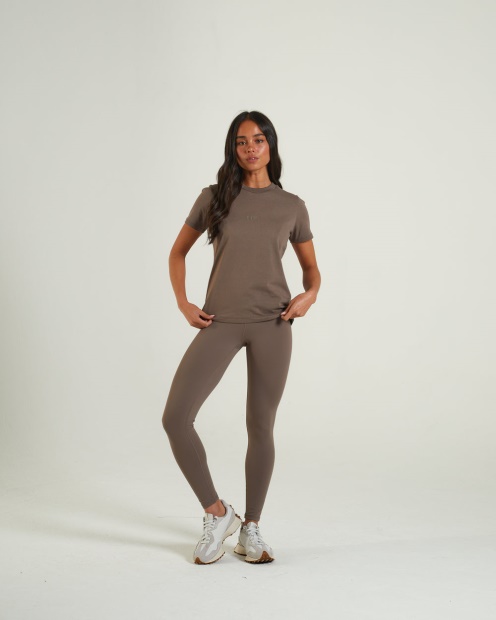 Livia Tee Taupe Diesel UK Brown