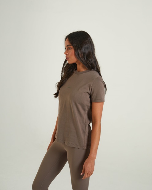 Livia Tee Taupe Diesel UK Brown