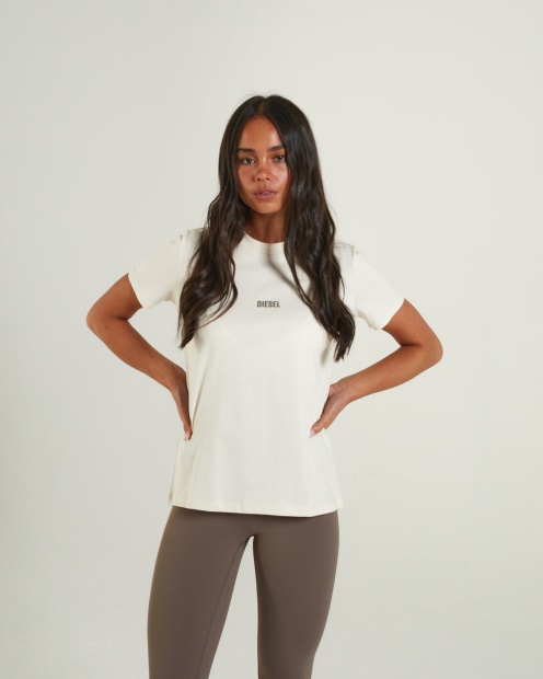 White Diesel UK Livia Tee Vanilla Ivory