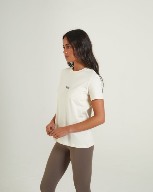 White Diesel UK Livia Tee Vanilla Ivory