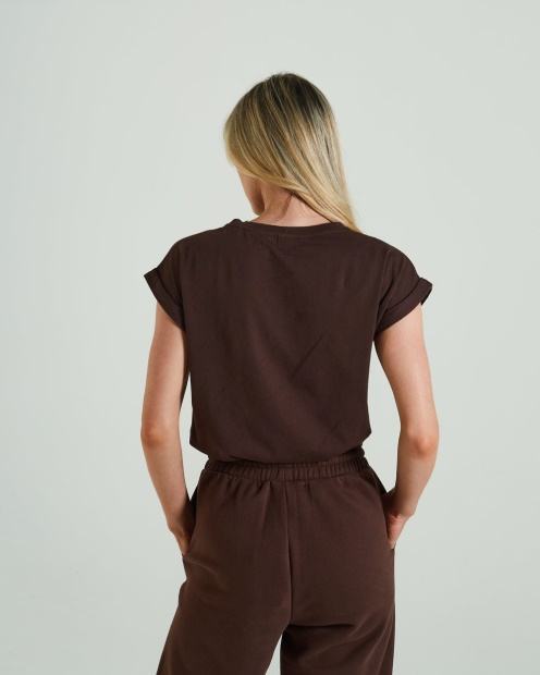 Maya T-Shirt Deep Coco Diesel UK Brown