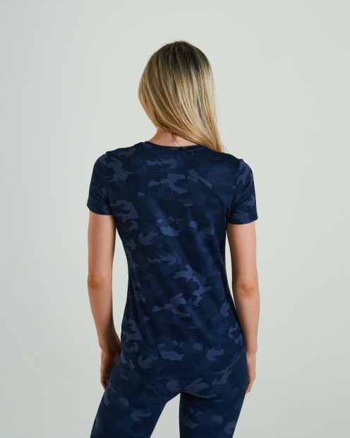 Navy Lift T-Shirt Midnight Camo Diesel UK