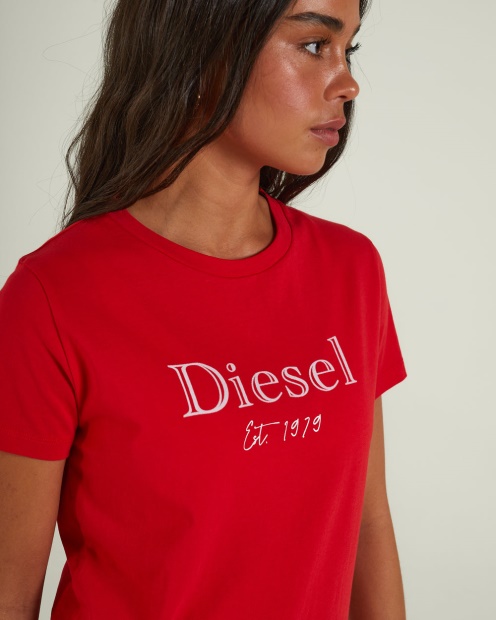 Diesel UK Alicia T-Shirt Tango Red