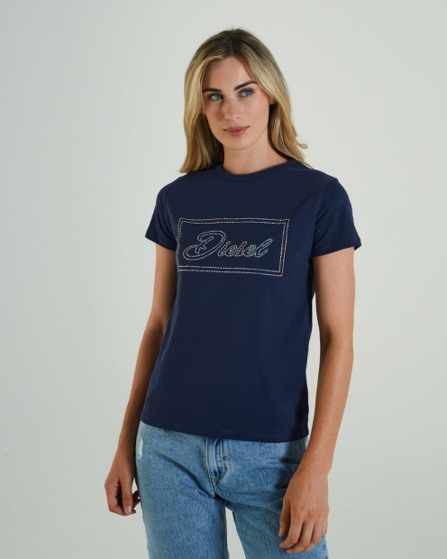 Hattie T-Shirt Blue Navy Diesel UK
