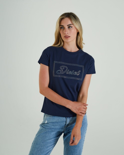 Hattie T-Shirt Blue Navy Diesel UK