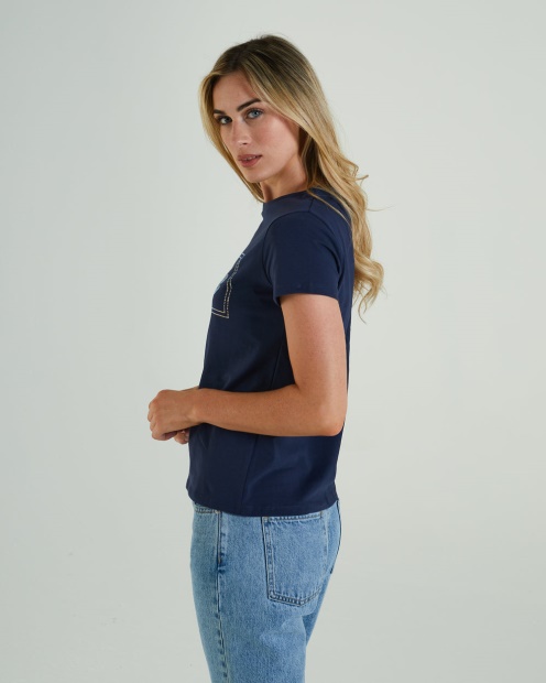 Hattie T-Shirt Blue Navy Diesel UK