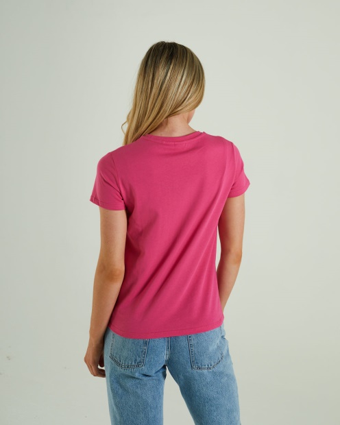 Pink/Light Grey Diesel UK Hattie T-Shirt Flirty Fuchsia