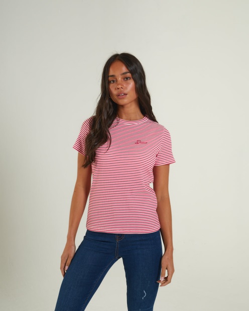Diesel UK Emmeline T-Shirt Flirty Fuchsia Pink