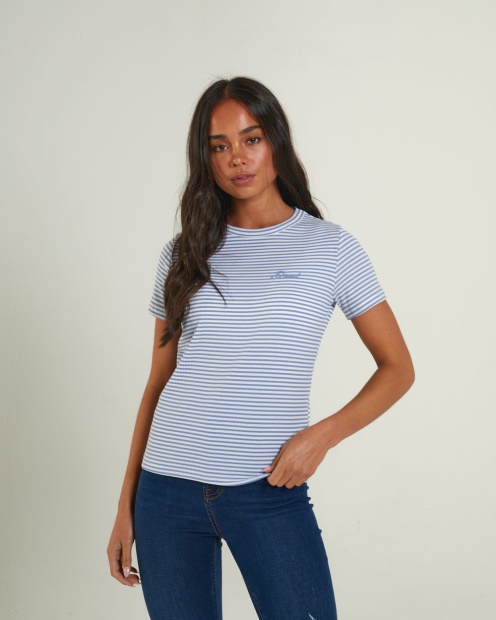 Emmeline T-Shirt Dusky Blue Diesel UK