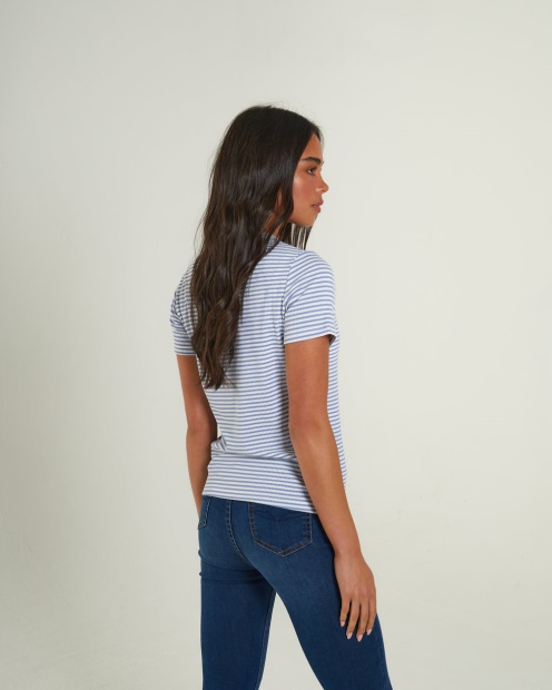 Emmeline T-Shirt Dusky Blue Diesel UK