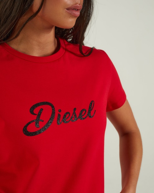 Diesel UK Delilah T-Shirt Tango Red