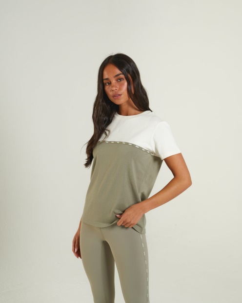 Sandy T-Shirt Dusty Sage Diesel UK Green